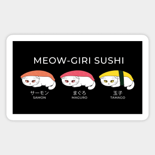 Meow-giri Nigiri Sushi Cats Magnet